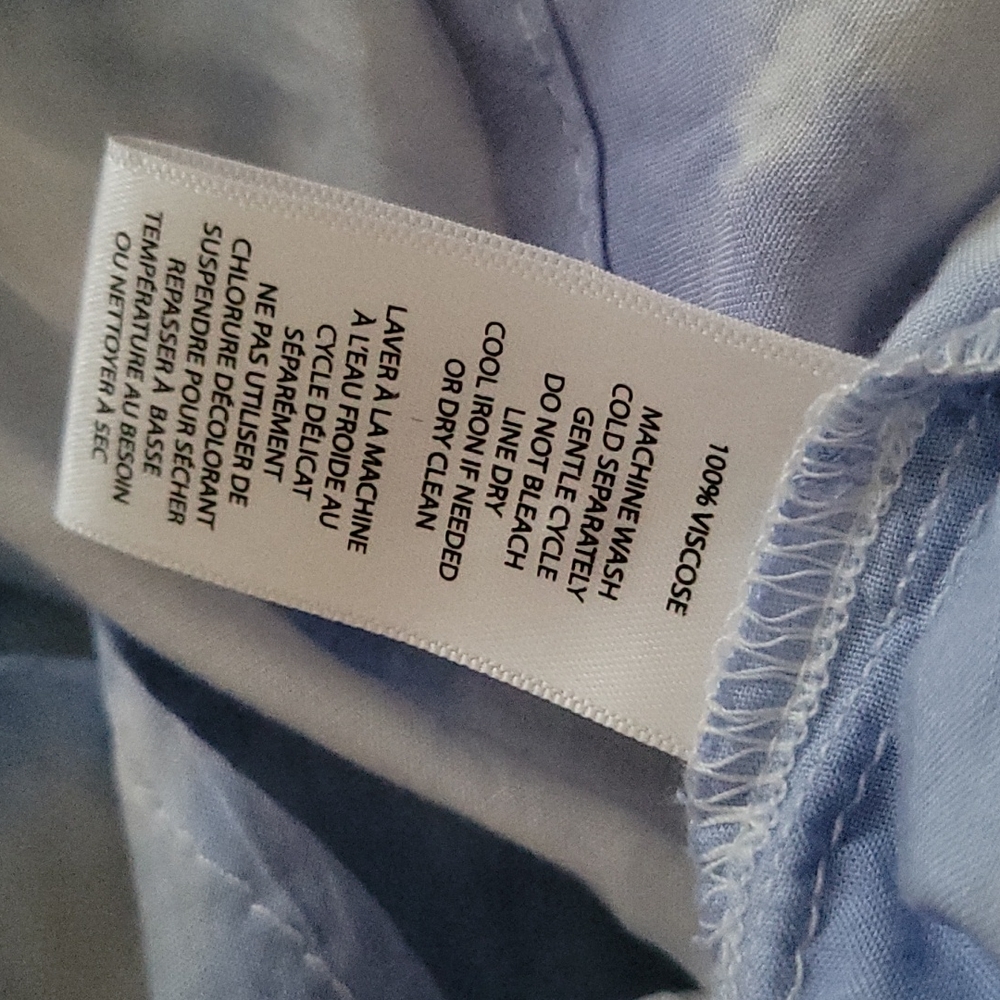 NEW BeachLunchLounge Button Up Tie Dye Hi Lo Top S - Picture 7 of 7